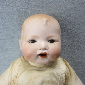 Antique Bisque Baby Gloria Bisque Head Doll Open Mouth Teeth Sleep Eyes 17" READ - Picture 1 of 15