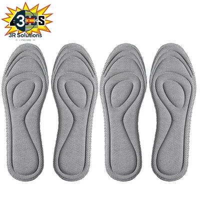 2X Plantillas Memory Foam Ortopédicas Confort Antiolor Zapatos Hombre Mujer