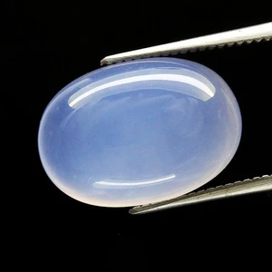 Amazing! 5.15ct Oval Cabochon Unheated Untreated Lavender Chalcedony, Africa - Picture 1 of 4