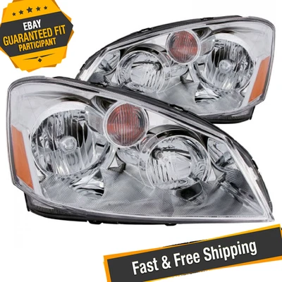 Anzo USA 121294 Chrome Crystal Headlights for 2005-2006 Nissan Altima Foto 1 de 4