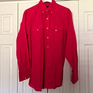 Pan Handle slim golden west shirt 16 x 34 red cotton L - Picture 1 of 3