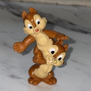 Disney Chip N Dale Rescue Ranger Chipmunk 3" Figur gestapelt Huckepack nostalgisch - Bild 1 von 5