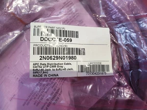 APC Data Distribution Cable DDCC5E-059 CAT5e UTP CMR Gray, 6xRJ-45 Jack to 6xRJ- - Afbeelding 1 van 3