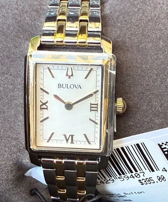 $395 Bulova Sutton Ladies Two-Tone White Mother-of-Pearl 98L308 Dial SS Bracelet - Image 1 of 4