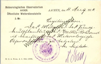 Original Autogramm Peter Polis (1869-1929) für Albert Speer-Vertrauten Walther R - Bild 1 von 2