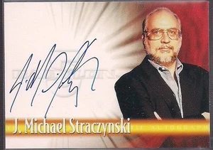 TARJETA AUTÓGRAFA COMPLETA BABYLON 5 CREATOR J. MICHAEL STRACZYNSKI ESTUCHE TOPPER A1 - Imagen 1 de 2