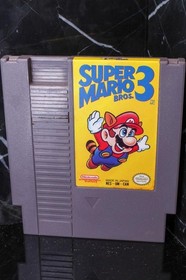 Original 1990 Super Mario 3 NES game cartridge Nintendo Tested Works! CAN VER #2