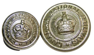 2 different Size Vintage Canadian National Railroad Uniform Buttons - Picture 1 of 3