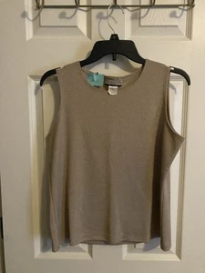 Stretch Gold Tank Top Large - Picture 1 of 3