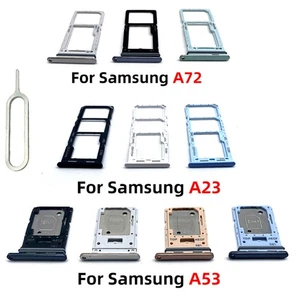 20PCS Emplacement Carte SIM Plateau Carte SD Broche de Retrait pour Samsung A72/A23/A53 5G - Photo 1 sur 28