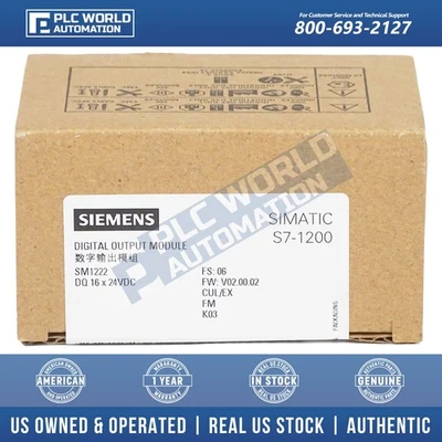 Siemens 6ES7222-1BH32-0XB0 S7-1200 SM1222 Digital Output Module, New Sealed - Image 1 of 4