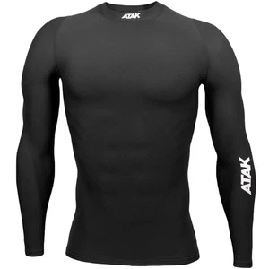 ATAK Mens Long Sleeve Sports Running Gym Base Layer Compression Shirt Top - Picture 1 of 7
