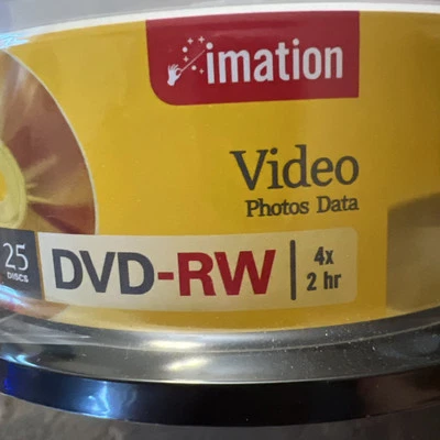Imation DVD-RW 4x 2 Hours pack of 25 Video Photo Data - Image 1 of 4