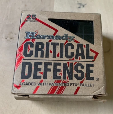Hornady Critical Defense 9mm 25 Round Empty Ammo Box with Tray - Image 1 of 3
