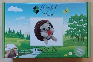 KIT GANCHILLO GRATEFUL HEART HEDGEHOG PRINCIPIANTE NUEVO C9 - Imagen 1 de 2