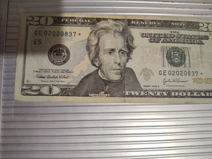 $20 * Star Note. Cool Serial Number As Well 2004 A - Picture 1 of 3