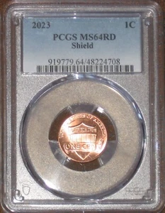 2023 Scudo Penny Cent PCGS Classificato MS64 RD Rosso 1c - Foto 1 di 2