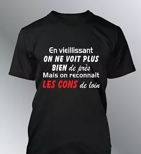 Tee shirt Vieux on reconnait les cons de loin grand-pere humour homme papi papy - Foto 1 di 5