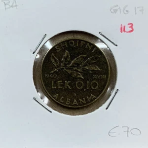 VITTORIO EMANUELE III - ALBANIA - 0,10 LEK - 1940 - BRONZITAL - SPL/FDC - N113 - Foto 1 di 2