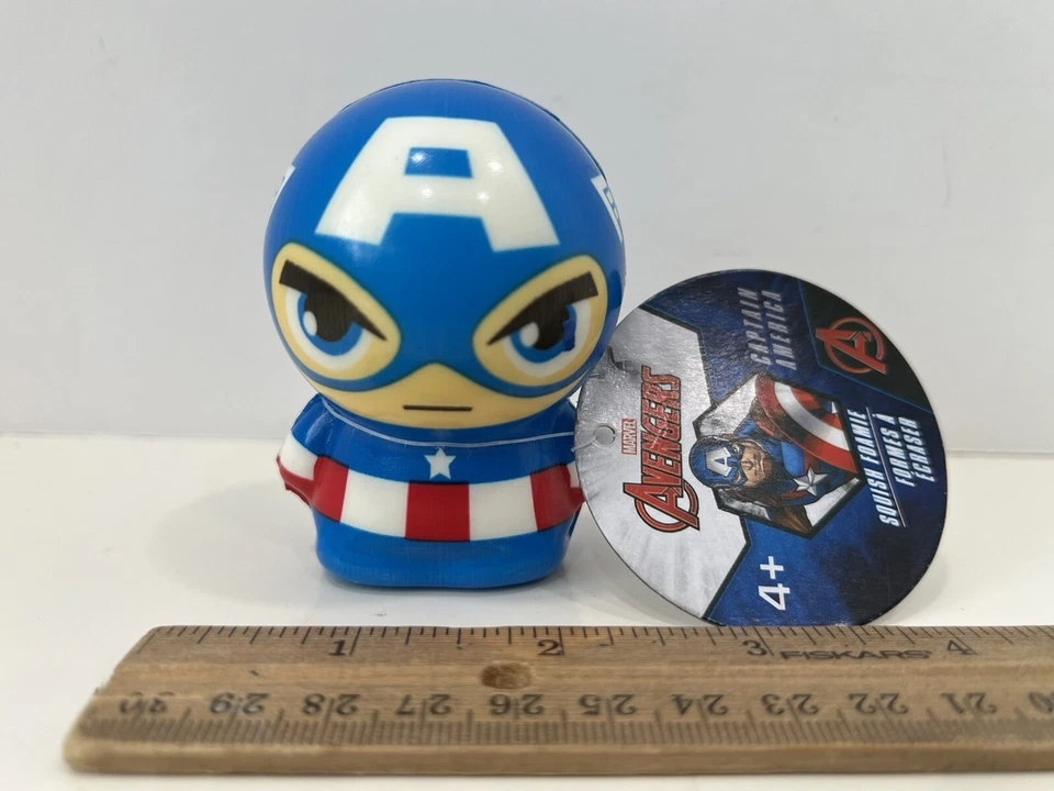 Marvel Avengers Stress Ball Squish Foamies Captain America 3” by JA-RU
