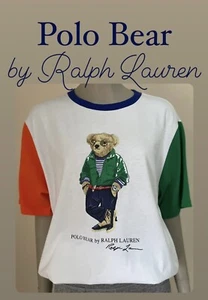 NWOT Polo Bear Ralph Lauren Color Blocked New Youth. Sizes S, M, L & XL - Picture 1 of 12