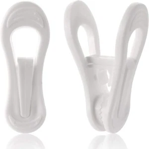 50 Pack Hanger Clips for Hangers, Multi-Purpose Plastic Hanger, Easily Clip o... - Picture 1 of 1