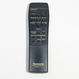 Panasonic EUR571111 TV VCR VHS Player VTR Remote Control - Original - Tested! - Picture 1 of 5