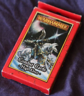 High Elf Combat Cards, Warhammer Fantasy Battles, Games Workshop - Image 1 of 4
