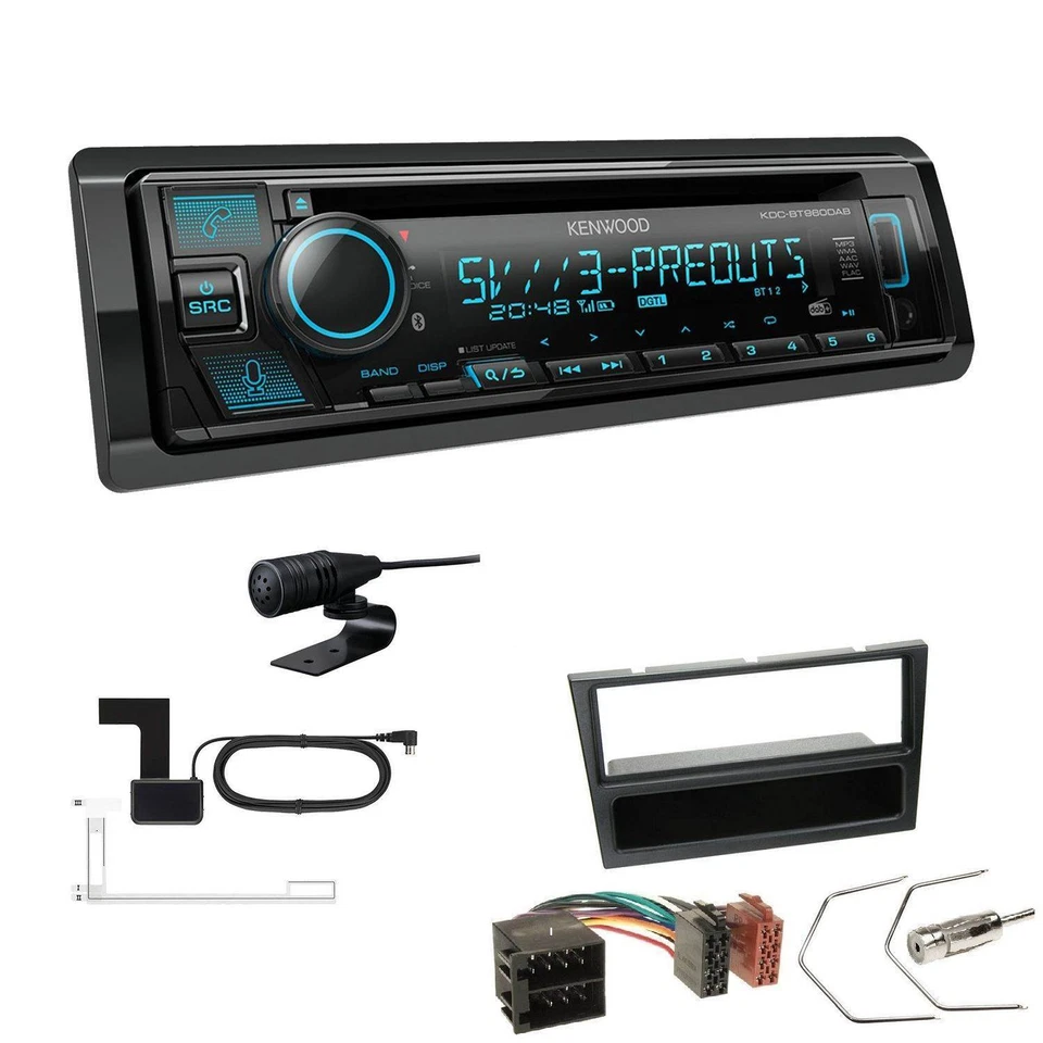 Kenwood KDC-BT960DAB Autoradio CD DAB+ Bluetooth für Opel Corsa C 2000-2004 - Bild 1 von 4