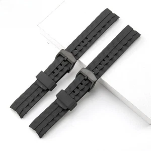 Correa de reloj de resina de goma impermeable para hombre 22 mm se adapta a la serie Casio Edifice  - Imagen 1 de 19