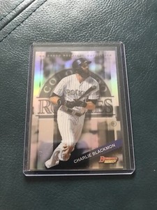 2015 Bowman's Best Baseball Refractors #74 Charlie Blackmon Colorado Rockies