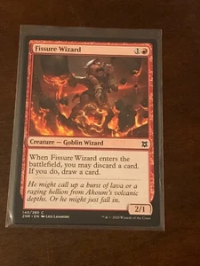 Magic the Gathering Zendikar Rising Fissure Wizard - Picture 1 of 2