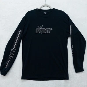 Vintage PONY Long Sleeve Tshirt Size Large Street Wear Pony Brand Y2K - Imagen 1 de 3