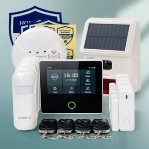 HOMSECUR Sistema de Alarma Inalámbrico WIFI 4G Hogar Casa + Sirena Flash Roja Solar Inalámbrica - Imagen 1 de 18