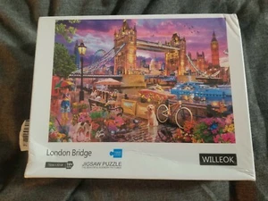 Willeok 1000 Piece Jigsaw Puzzle London Bridge Bright Colors NEW sealed - Picture 1 of 7