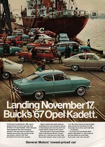 1967 Buick Opel Kadett "Landing November 17" Original Color Ad - Picture 1 of 1