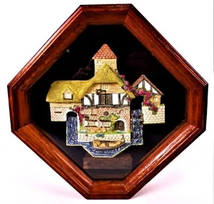 Vintage "PERSHORE MILL" von David Winter gerahmtes Bild 3D Shadowbox 1990 EUC - Bild 1 von 5