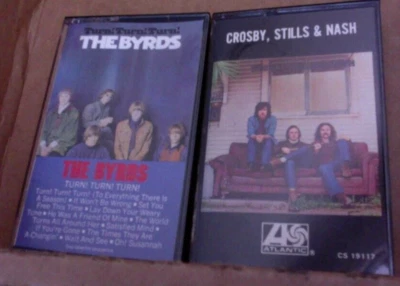 2 EX CASSETTE The Byrds TURN TURN TURN David Crosby Stills & Nash re Bob Dylan - Image 1 of 4