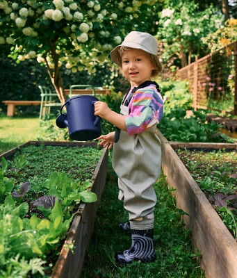 Children Kids Toddlers Waterproof Chest Waders Pocket and Bag (1.5-9 yrs old) - Image 1 of 2