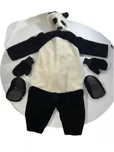Panda Costume Mascot Cosplay Head Furry Suit Child Large VTG Warm - Picture 1 of 15