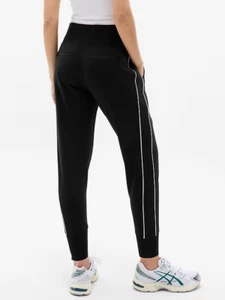 ATHLETA Venice High Rise Track Stripe Jogger, Size M, Black/White,  NWT - Picture 1 of 3
