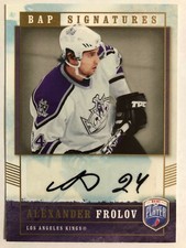 2006-07 Be A Player Signatures Autograph Alexander Frolov Auto #AF