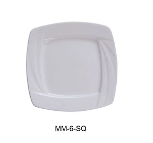 Yanco MM-6-SQ Miami 6" Square Plate - Picture 1 of 1