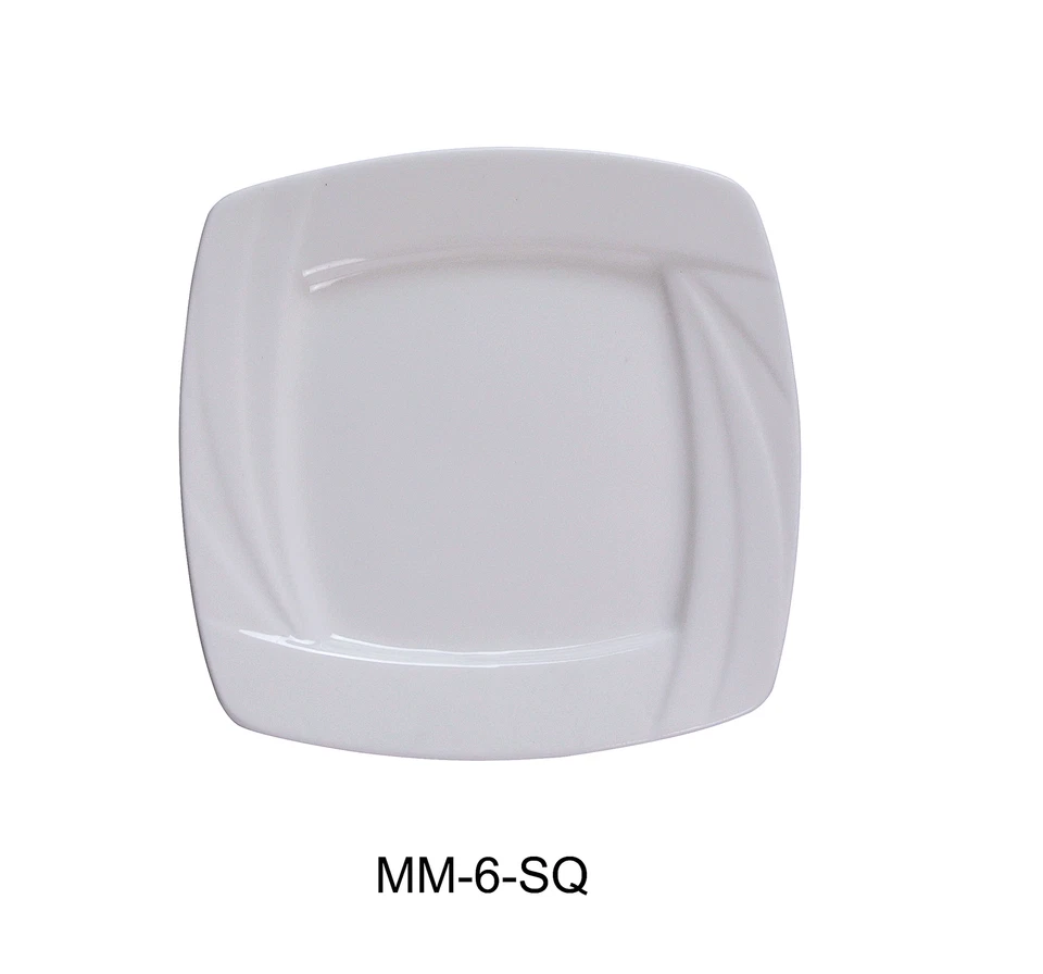 Yanco MM-6-SQ Miami 6" Square Plate - Image 1 of 1
