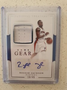 2016-17 Panini National Treasures Game Gear Reggie Jackson 16/49