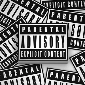 Parental Advisory Stickerbogen mit 10 Sticker Lifestyle Popkultur Sticker - Bild 1 von 10