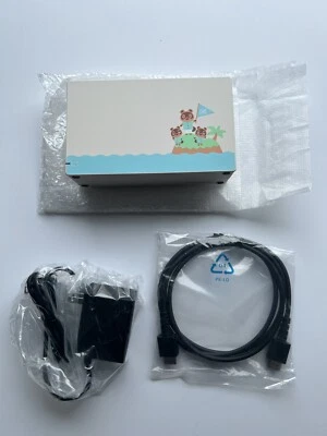 EDICIÓN LIMITADA Nintendo Switch Animal Crossing TV Dock HAC-007 Cargador y HDMI Foto 1 de 4