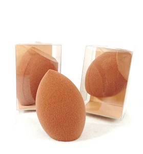 Super Soft Latex Free Brown Makeup Blender Sponge In Teardrop Shape New In box - Picture 1 of 12