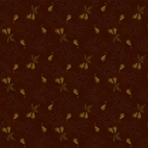 Henry Glass Chocolate Covered Cherries Pear Orchard Black Cherry Fabric By Yard - Picture 1 of 1
