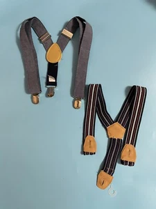 2 Infant/Toddler Suspenders Button Hole/Clips - Picture 1 of 8